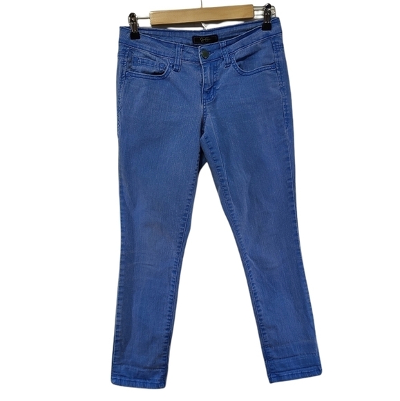 Jessica Simpson Low Rise Forever Cuffed Crop Blue Jeans, Size 26 - Picture 1 of 16